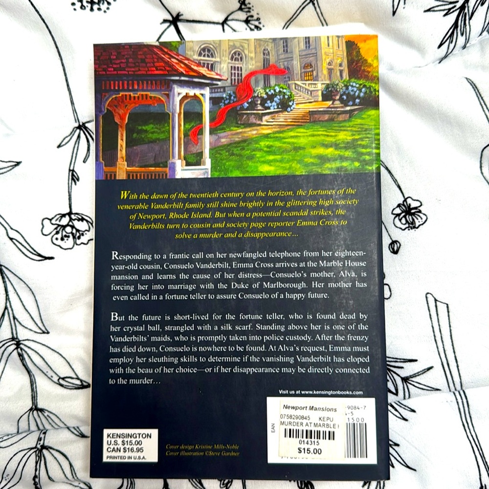 Murder at Marble House a novel by Alyssa Maxwell Newport Rhode Island Mansions - Picture 3 of 7